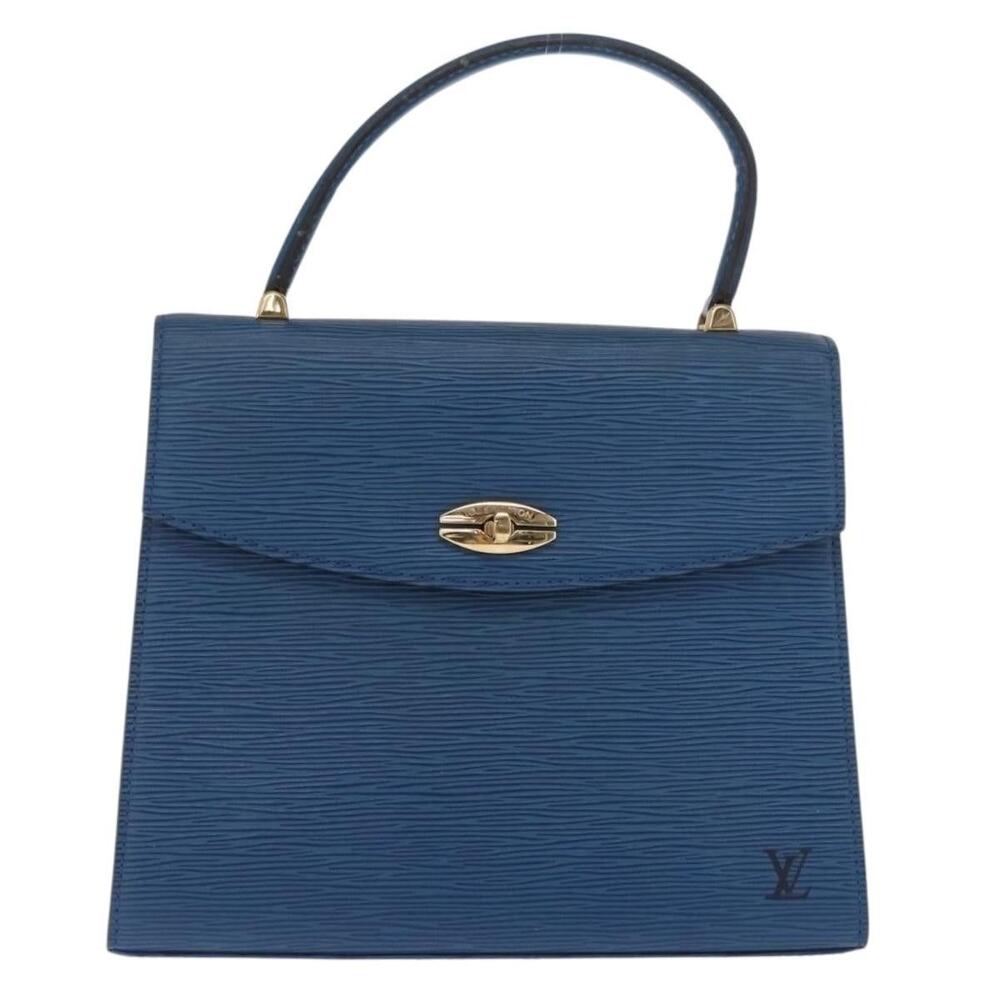 Louis Vuitton Epi Malesherbes Handbag Blue